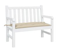 vidaXL Coussin de Banc de Jardin, Revêtement de Banc avec Jeux de Cordes, Coussin d'Extérieur Imperméable, Beige 100x50x7 cm Tissu Oxford