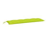 vidaXL Coussin de Banc de Jardin, Revêtement de Banc avec Jeux de Cordes, Coussin d'Extérieur Imperméable, Vert Brillant 150x50x7cm Tissu Oxford