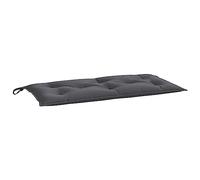 vidaXL Coussin de banc de jardin – Oxford imperméable, jeux de cordes – Anthracite 100x50x7 cm