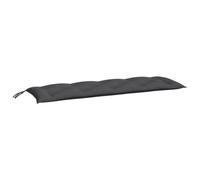 vidaXL Coussin de Banc de Jardin, Revêtement de Banc avec Jeux de Cordes, Coussin d'Extérieur Imperméable, Anthracite 361602