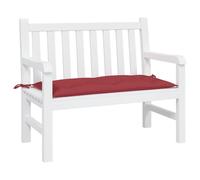 vidaXL Coussin de Banc de Jardin, Revêtement de Banc avec Jeux de Cordes, Coussin d'Extérieur Imperméable, Rouge Bordeaux 100x50x7 cm