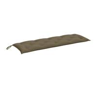vidaXL Coussin de Banc de Jardin Taupe mélangé 150x50x7 cm Tissu, Coussin, Coussin de Banc, Coussin de Jardin, Coussin d'extérieur, Coussin de siège