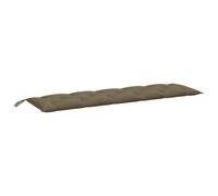 vidaXL Coussin de Banc de Jardin Taupe mélangé 180x50x7 cm Tissu, Coussin, Coussin de Banc, Coussin de Jardin, Coussin d'extérieur, Coussin de siège