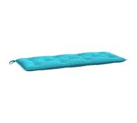 vidaXL Coussin de banc de jardin 120x50x7 cm Turquoise en tissu d'extérieur