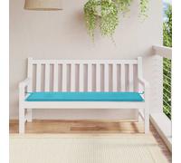 vidaXL Coussin de banc de jardin turquoise 150x50x4 cm tissu oxford