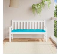 vidaXL Coussin de banc de jardin d'extérieur 150x50x7 cm Tissu Oxford Turquoise