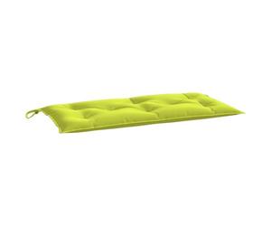 vidaXL Coussin de Banc de Jardin Vert Brillant 100x50x7cm Tissu Oxford