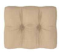 vidaXL Coussin de canap¿¿ palette Beige 50x40x10 cm