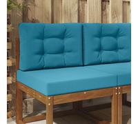 vidaXL Coussin de canapé d'extérieur 2 pcs Bleu royal Polyester