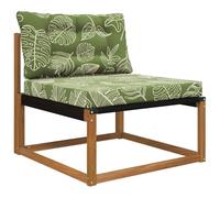 vidaXL Coussin de canapé d'extérieur 2 pcs Modèle Feuille Polyester, Coussin en Mousse Moderne pour extérieur, résistant à la décoloration pour Un Confort Assis, décoratif et Durable