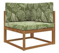 vidaXL Coussin de canapé d'extérieur 3 pcs Modèle Feuille Polyester, Coussin en Mousse Moderne pour extérieur, résistant à la décoloration pour Un Confort Assis, décoratif et Durable