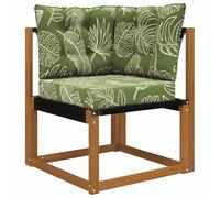 vidaXL Coussin de canapé d'extérieur 3 pcs Modèle Feuille Polyester, Coussin en Mousse Moderne pour extérieur, résistant à la décoloration pour Un Confort Assis, décoratif et Durable