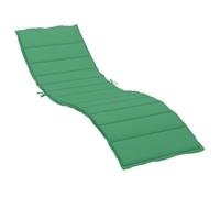vidaXL Coussin de Chaise Longue, Coussin de Bain de Soleil, Coussins de Transat, Coussin pour Chaise de Jardin Patio Extérieur Arrière-Cour, Vert 200x50x3 cm Tissu Oxford