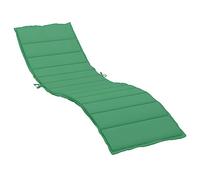vidaXL Coussin de Chaise Longue, Coussin de Bain de Soleil, Coussins de Transat, Coussin pour Chaise de Jardin Patio Extérieur Arrière-Cour, Vert 200x70x3 cm Tissu Oxford
