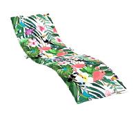 vidaXL Coussin de chaise longue Matelas de bain de soleil Anti-glissement Multicolore Tissu Oxford