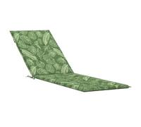 vidaXL Coussin de Chaise Longue Motif de Feuilles Tissu Oxford