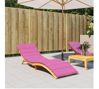 vidaXL Coussin de chaise longue, matelas de bain de soleil anti-glissement, tissu Oxford rose