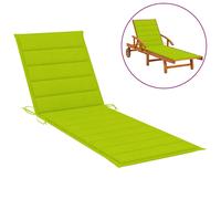 Vidaxl Coussin De Chaise Longue Vert Vif 200x70x3 Cm Tissu