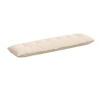 vidaXL Coussin de Dos Beige 180 x 50 cm Tissu en Microfibre, Salon, Coussin Contemporain, Oreiller rectangulaire, Housses Amovibles, Confort Indoor, relaxez-Vous Bien