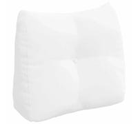 Vidaxl Coussin De Dos Blanc 60 X 24 X 50 Cm Tissu