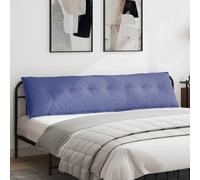 Vidaxl Coussin De Dos Bleu Denim 200 X 19 X 50 Cm Tissu
