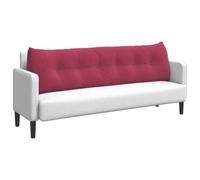 Vidaxl Coussin De Dos Bordeaux 180 X 24 X 50 Cm Velours