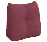 Vidaxl Coussin De Dos Bordeaux 45 X 24 X 50 Cm Tissu