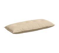 vidaXL Coussin de Dos Crème 120 x 50 cm Tissu en Microfibre, Salon, Coussin Contemporain, Oreiller rectangulaire, Housses Amovibles, Confort Indoor, relaxez-Vous Bien