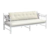 vidaXL Coussin de Dos Crème 180 x 50 cm Tissu en Velours côtelé, Coussin rectangulaire, Housses Amovibles, déco Moelleuse, Oreiller Doux, Confort pour étudier ou Chiller