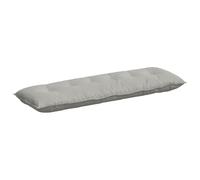 vidaXL Coussin de Dos Gris Clair 160 x 50 cm Tissu en Microfibre, Salon, Coussin Contemporain, Oreiller rectangulaire, Housses Amovibles, Confort Indoor, relaxez-Vous Bien