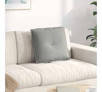 Vidaxl Coussin De Dos Gris Clair 50 X 45 Cm Tissu En Microfibre