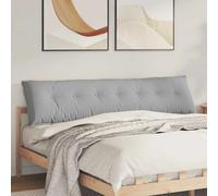 Vidaxl Coussin De Dos Gris Nuage 200 X 19 X 50 Cm Tissu