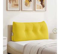 Vidaxl Coussin De Dos Jaune Clair 100 X 24 X 50 Cm Tissu