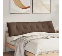 Vidaxl Coussin De Dos Marron 180 X 19 X 50 Cm Tissu