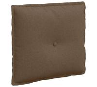 Vidaxl Coussin De Dos Marron 50 X 19 X 45 Cm Tissu