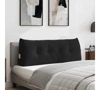 Vidaxl Coussin De Dos Noir 120 X 24 X 50 Cm Velours