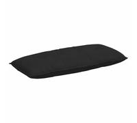 vidaXL Coussin de Dos Noir 120 x 50 cm Tissu en Microfibre, Salon, Coussin Contemporain, Oreiller rectangulaire, Housses Amovibles, Confort Indoor, relaxez-Vous Bien