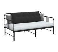 vidaXL Coussin de dos rectangulaire 140×50 cm – Velours côtelé noir, housses amovibles