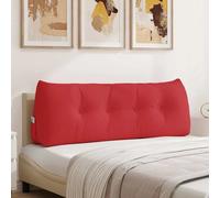 Vidaxl Coussin De Dos Rouge 140 X 24 X 50 Cm Tissu