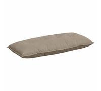 vidaXL Coussin de Dos Taupe 120 x 50 cm Tissu en Microfibre, Salon, Coussin Contemporain, Oreiller rectangulaire, Housses Amovibles, Confort Indoor, relaxez-Vous Bien