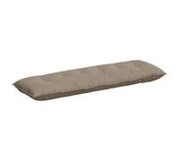 vidaXL Coussin de Dos Taupe 160 x 50 cm Tissu en Microfibre, Salon, Coussin Contemporain, Oreiller rectangulaire, Housses Amovibles, Confort Indoor, relaxez-Vous Bien