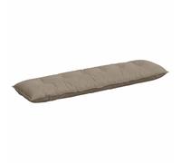 vidaXL Coussin de Dos Taupe 180 x 50 cm Tissu en Microfibre, Salon, Coussin Contemporain, Oreiller rectangulaire, Housses Amovibles, Confort Indoor, relaxez-Vous Bien