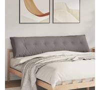 Vidaxl Coussin De Dos Taupe 200 X 19 X 50 Cm Tissu