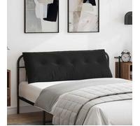 vidaXL Coussin de dos rectangulaire 140×50 cm – Velours côtelé noir, housses amovibles
