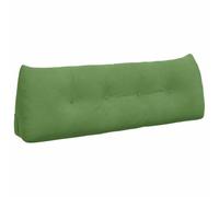 vidaXL Coussin de Dos Vert Clair 140 x 24 x 50 cm Velours, Coussin en Velours Contemporain pour Le Salon, Housse Amovible, Soutien Lombaire, déco Textile Cozy