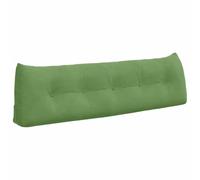 vidaXL Coussin de Dos Vert Clair 160 x 24 x 50 cm Velours, Coussin en Velours Contemporain pour Le Salon, Housse Amovible, Soutien Lombaire, déco Textile Cozy