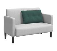 vidaXL Coussin de Dos Vert foncé 80 x 50 cm Tissu en Velours côtelé, Décor de Salon, Coussin Tout Doux, Oreiller de Soutien, Style Contemporain, Housses Amovibles, Confort Moelleux