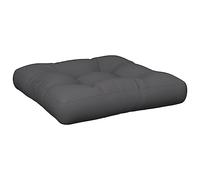 vidaXL Coussin de Palette Anthracite 50x50x12 cm Tissu