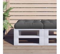 vidaXL Coussin de palette Anthracite 60x60x12 cm Tissu