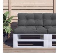vidaXL Coussin de palette anthracite 80x40x12 cm en tissu